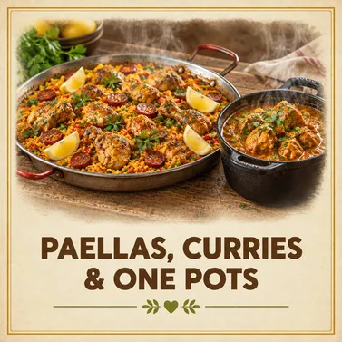 Paella from the catering brochure